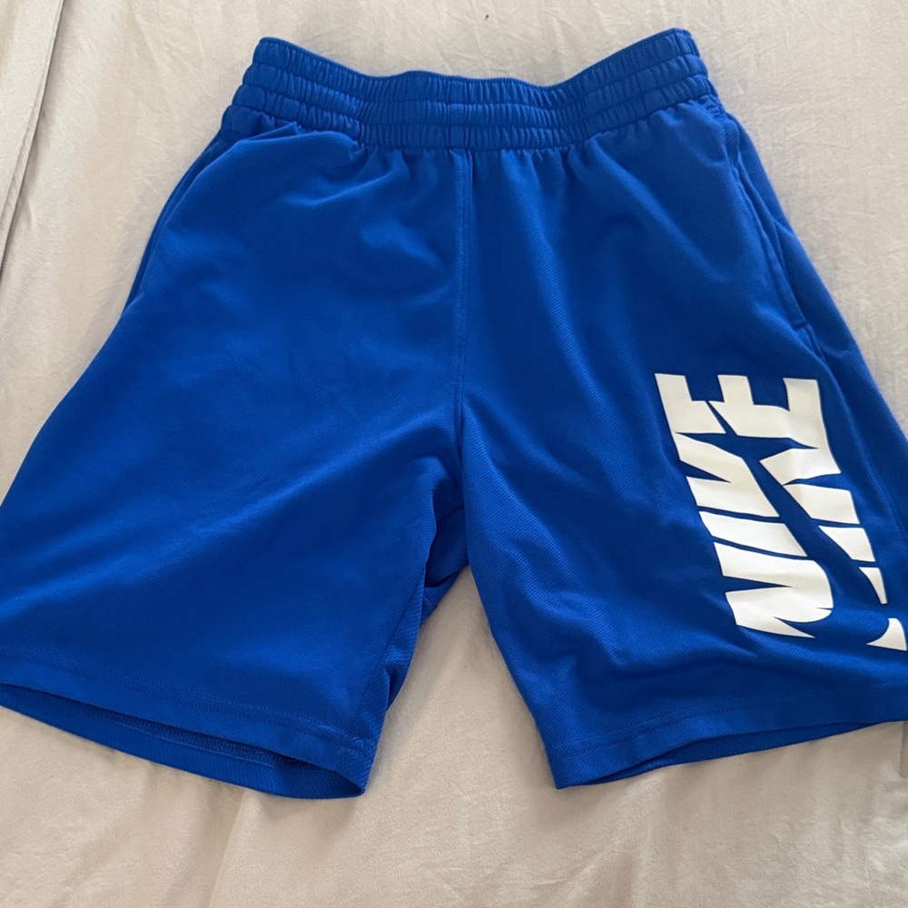 Nike Men's Athletic Shorts in Blue and White
